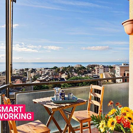 Homey Seaview Apartment By Wonderful Italy Genova Kültér fotó